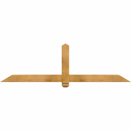 Ekena Millwork Eugene Rough Sawn Timber Gable Bracket, Western Red Cedar, 72"W x 21"H x 2"D x 4"F, 7/12 Pitch GBW072X21X0204EUG00RWR